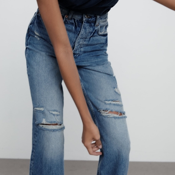 Zara | Jeans | Zw The Bliss Straight Jeans By Zara | Poshmark